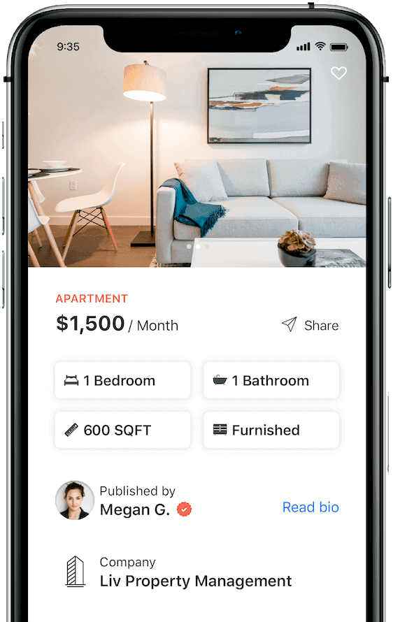 Canada's best house & apartment finder rental app - liv.rent