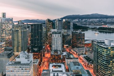 Downtown Vancouver at Sunset