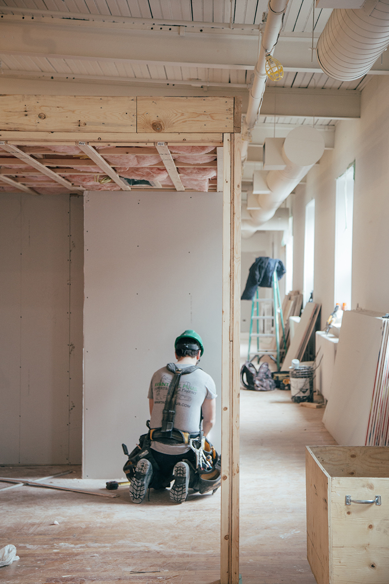 Indoor building renovations