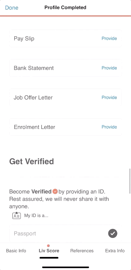 liv.rent verification profile