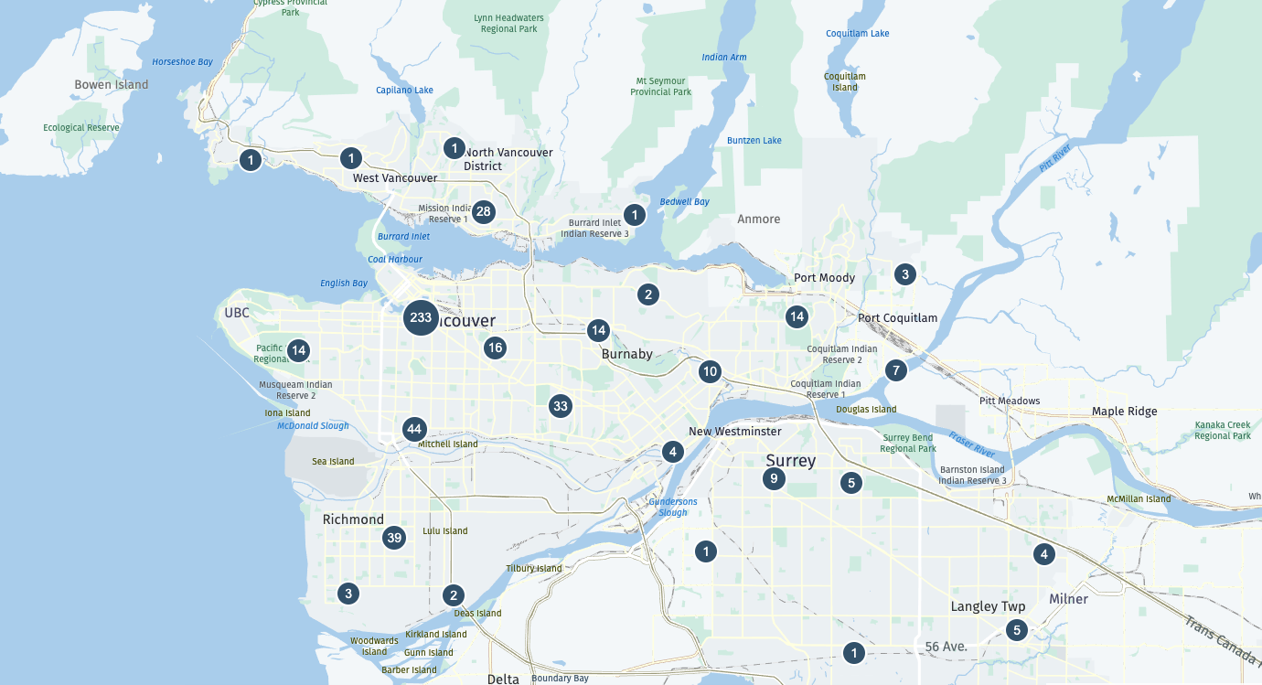大温智能租房地图 ：按学区、街道、天铁站查找房源