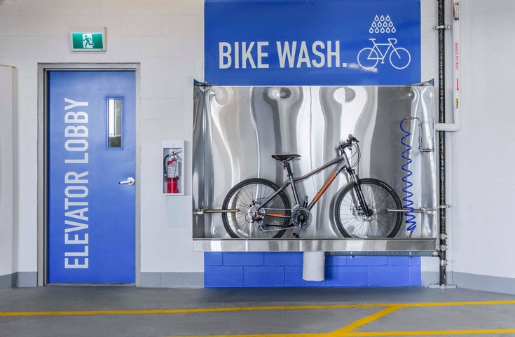 indoor bike wash station