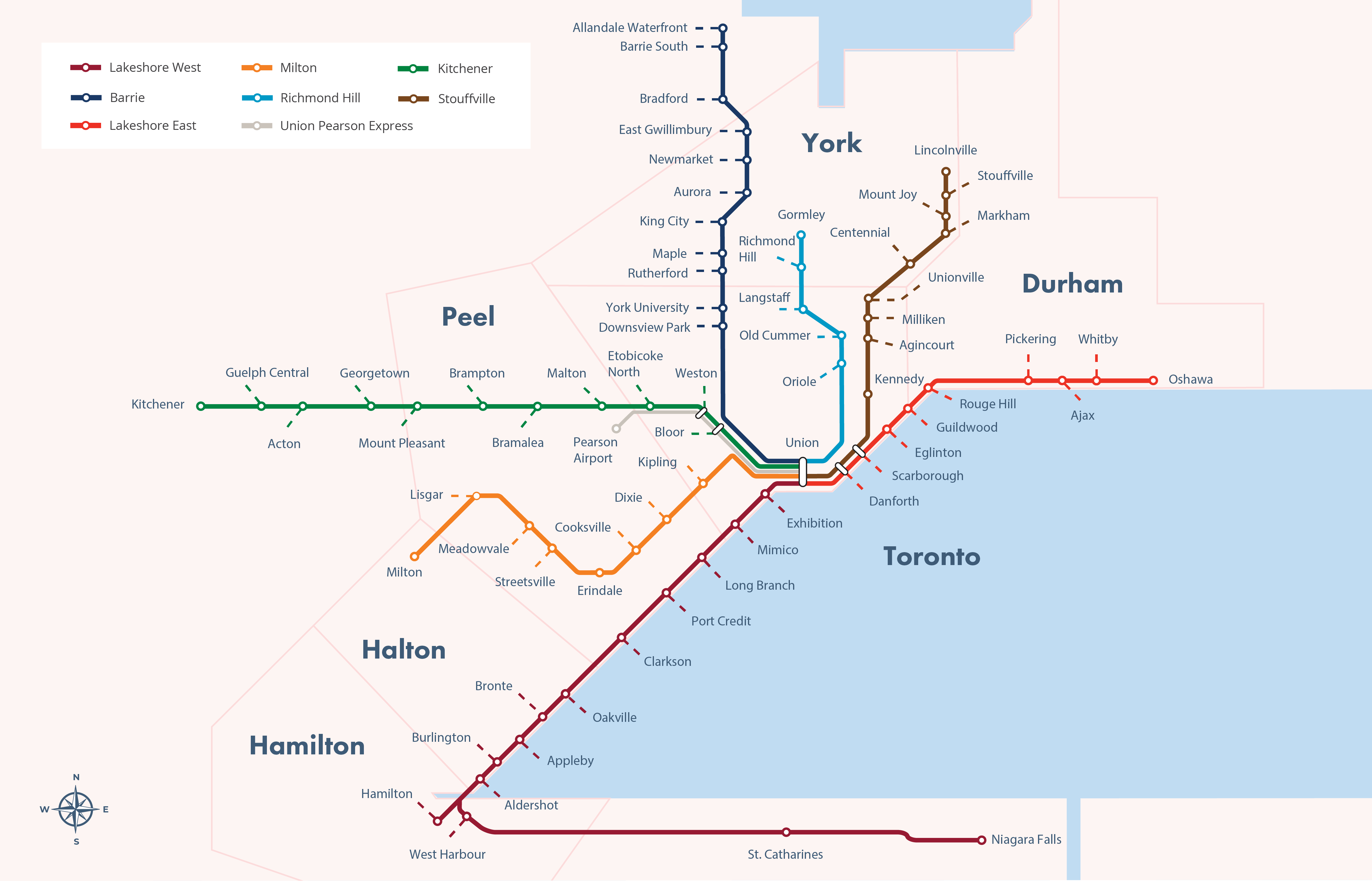 多伦多租房: 4条地铁、7条列车沿线100+站点房租详情