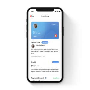 liv.rent Trust Score - easy tenant screening