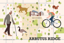 The Arbutus Ridge Neighbourhood Map Guide.