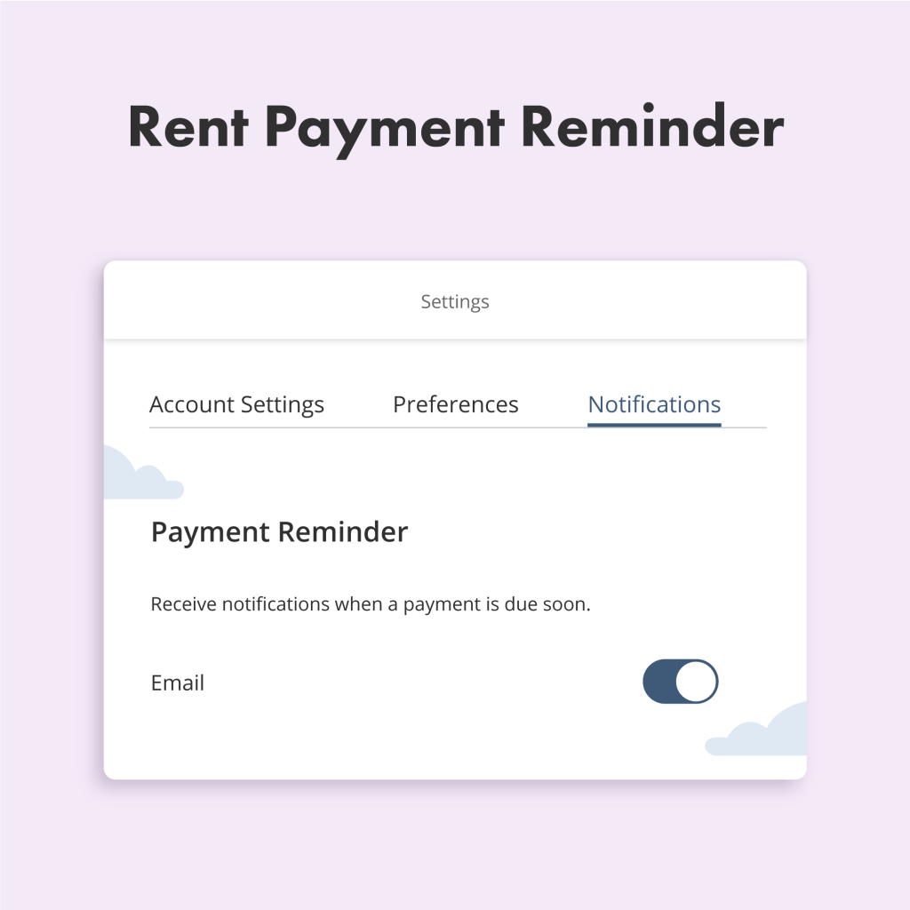 liv.rent rent payment reminder