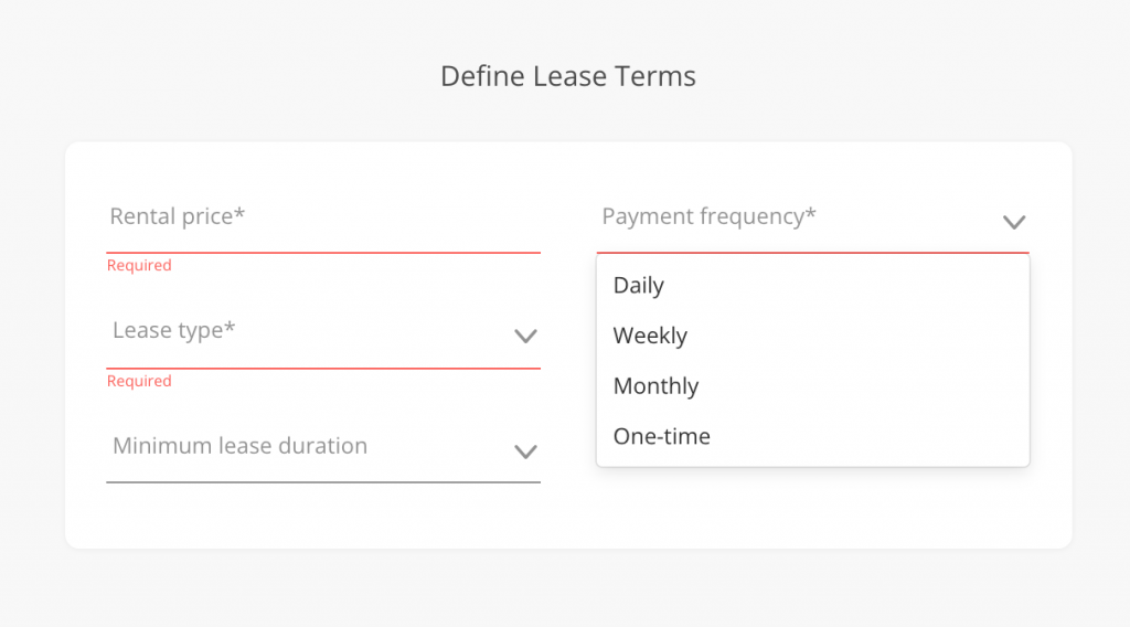 lease terms are an essential component of a rental ad on liv rent