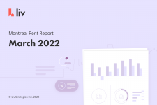 March 2022 rent report for Montreal via liv rent