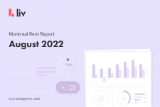 liv.rent's August 2022 rent report for Montreal - statistics, trends, data & more