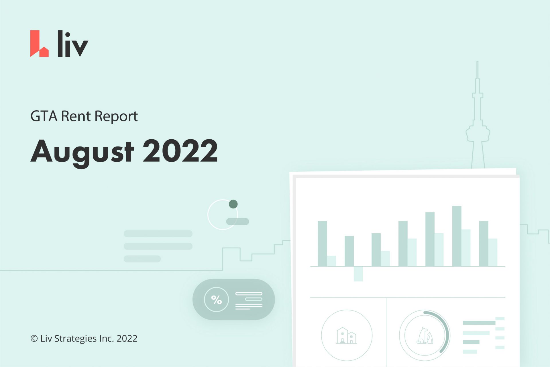 liv.rent's August 2022 rent report for the Greater Toronto Area - statistics, data and more