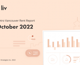 October 2022 rent report for Metro Vancouver from liv.rent
