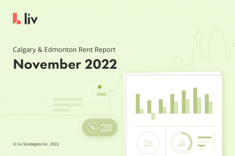 liv.rent's November Rent Report for Calgary and Edmonton, Alberta has all the latest statistics, trends, and more from these two cities