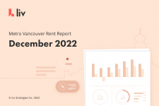 December 2022 rent report for Metro Vancouver from liv.rent