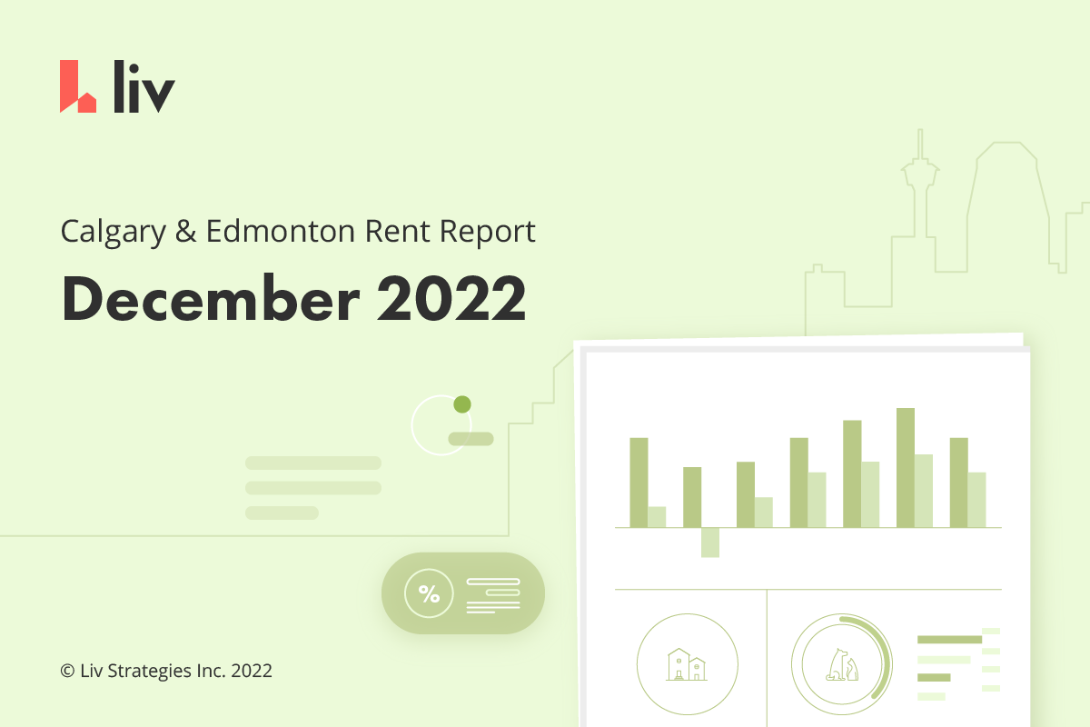 liv.rent's December Rent Report for Calgary and Edmonton, Alberta has all the latest statistics, trends, and more from these two cities