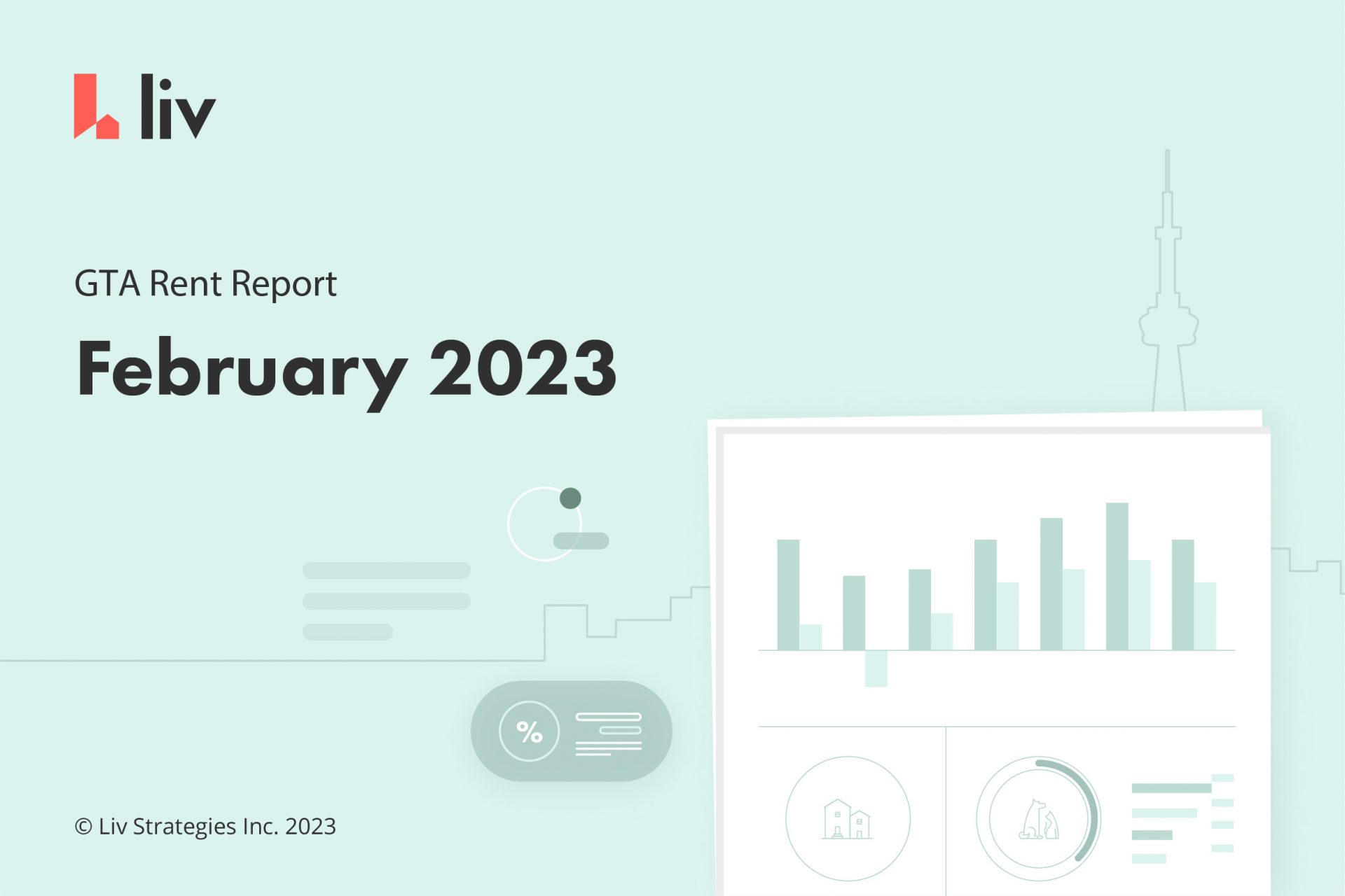 liv.rent's February 2023 rent report for the Greater Toronto Area - statistics, data and more