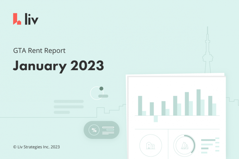 liv.rent's January 2023 rent report for the Greater Toronto Area - statistics, data and more