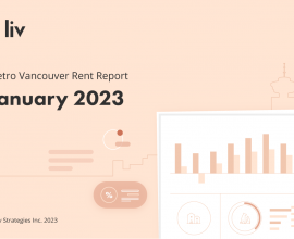 January 2023 rent report for Metro Vancouver from liv.rent