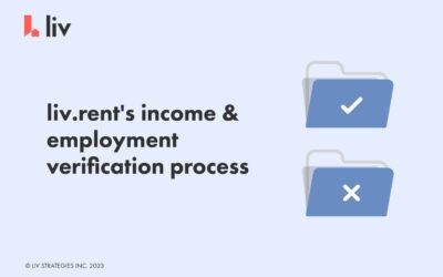 How to verify your income & employment on liv.rent